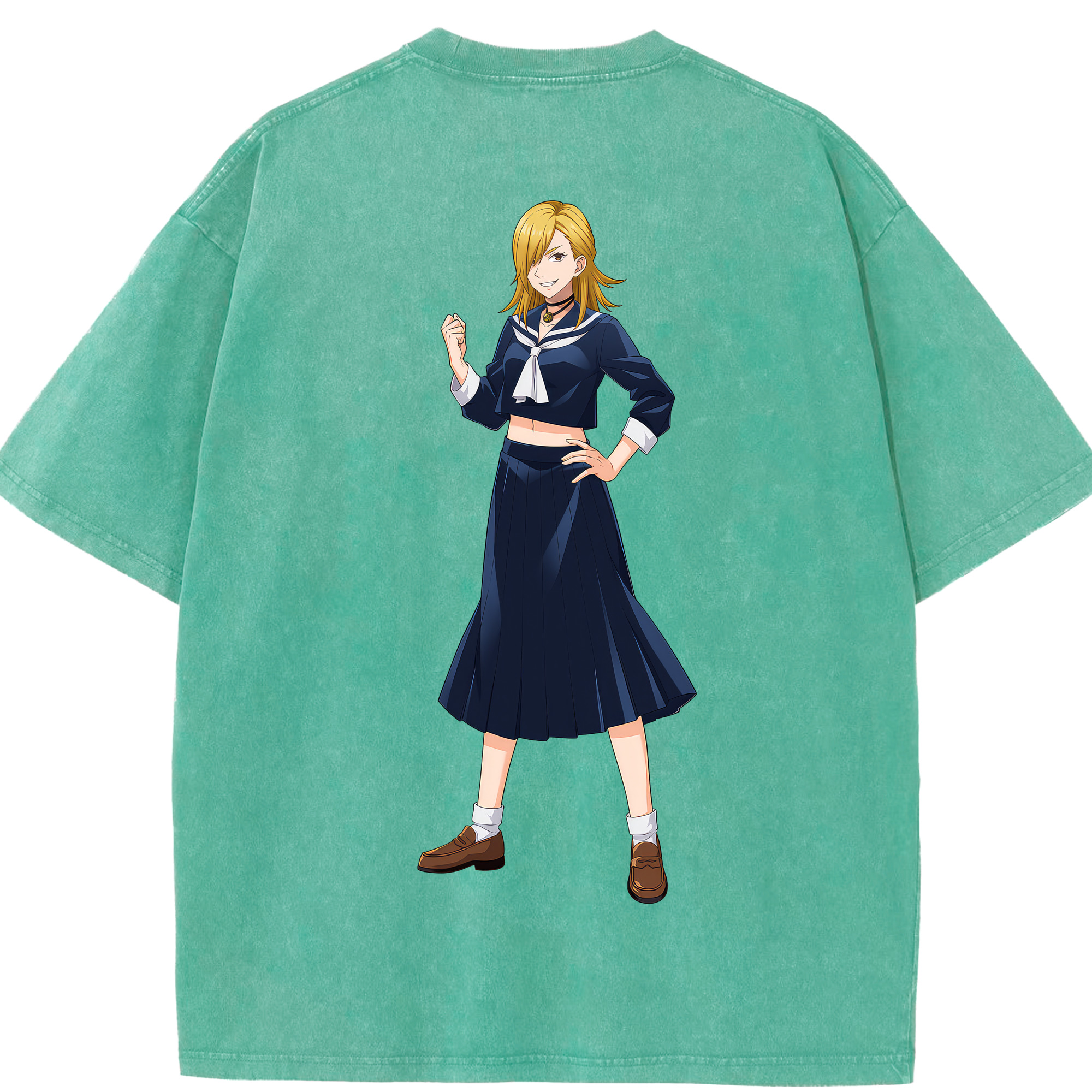 （画像用） 呪術廻戦 Jujutsu Kaisen 綿100% ヴィンテージ風 半袖Tシャツ（背面プリント）